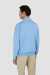 Paul & Shark - Fresco cotton round-neck sweater with linen shoulder appliques