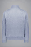 Paul & Shark - Cotton zip collar sweater with linen appliqués