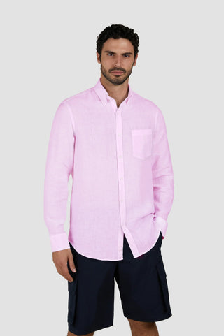 Paul & Shark - Solid long sleeve linen shirt