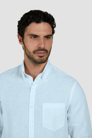 Paul & Shark - Solid long sleeve linen shirt