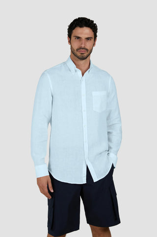 Paul & Shark - Solid long sleeve linen shirt