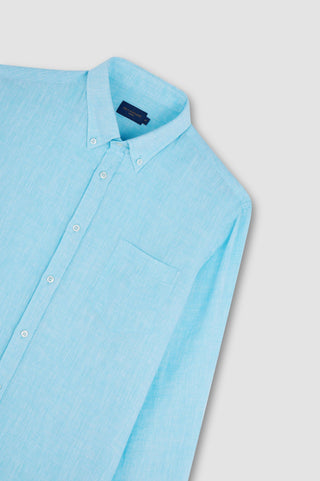 Paul & Shark - Solid long sleeve linen shirt