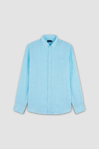 Paul & Shark - Solid long sleeve linen shirt