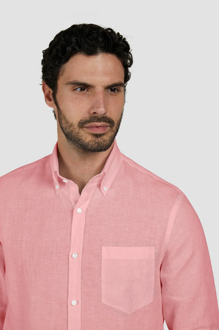 Paul & Shark - Solid long sleeve linen shirt