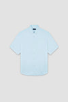 Paul & Shark - Short-sleeved plain linen shirt