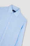 Paul & Shark - Striped long-sleeve linen shirt