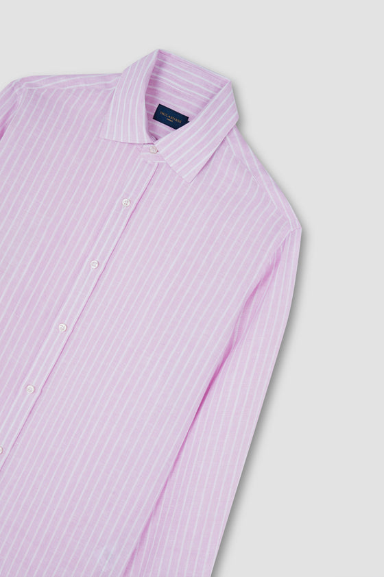 Paul & Shark - Striped long-sleeve linen shirt