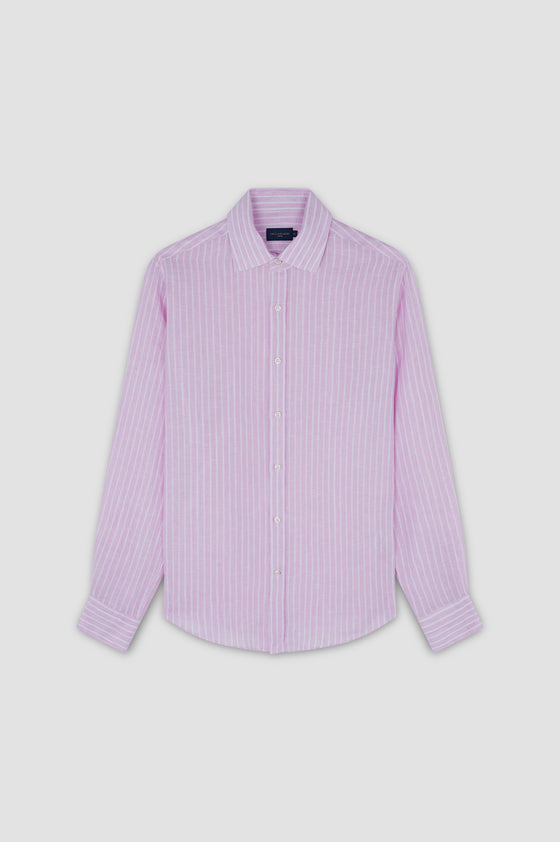 Paul & Shark - Striped long-sleeve linen shirt