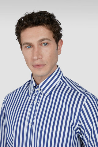 Paul & Shark - Soft Touch Striped Cotton Poplin Shirt