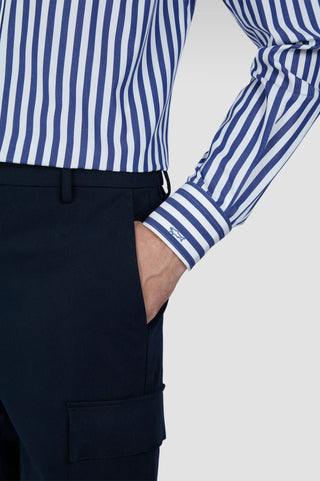 Paul & Shark - Soft Touch Striped Cotton Poplin Shirt