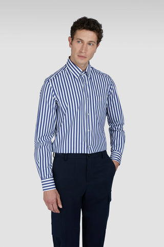 Paul & Shark - Soft Touch Striped Cotton Poplin Shirt