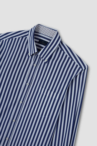 Paul & Shark - Soft Touch Striped Cotton Poplin Shirt