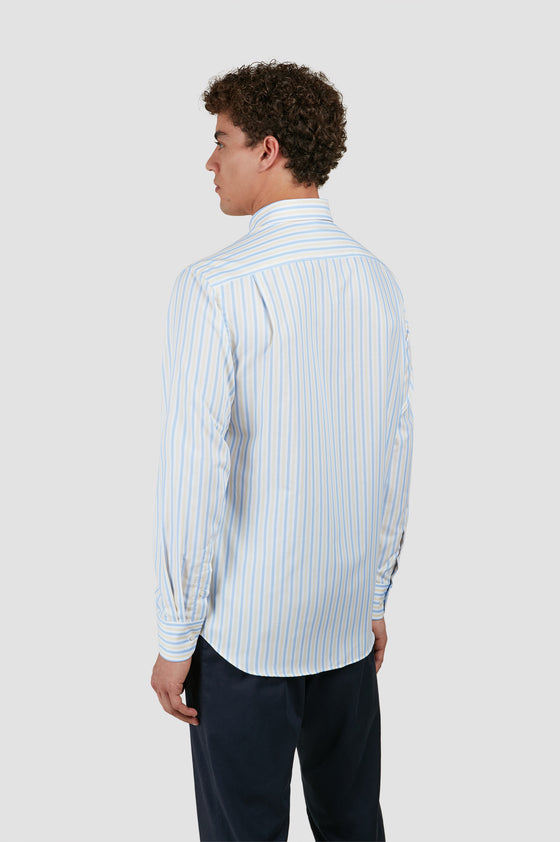 Paul & Shark - Oxford Cotton Striped Long Sleeve Shirt