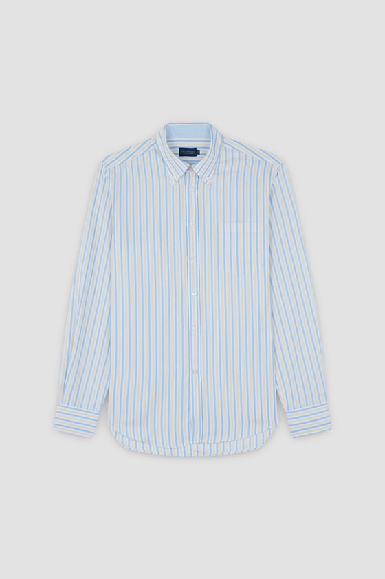 Paul & Shark - Oxford Cotton Striped Long Sleeve Shirt