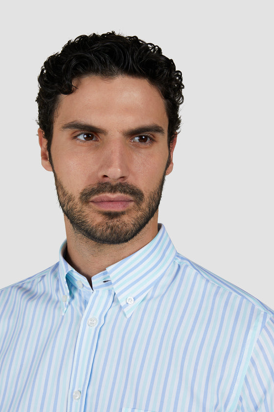 Paul & Shark - Oxford Cotton Striped Long Sleeve Shirt