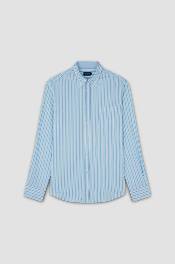 Paul & Shark - Oxford Cotton Striped Long Sleeve Shirt