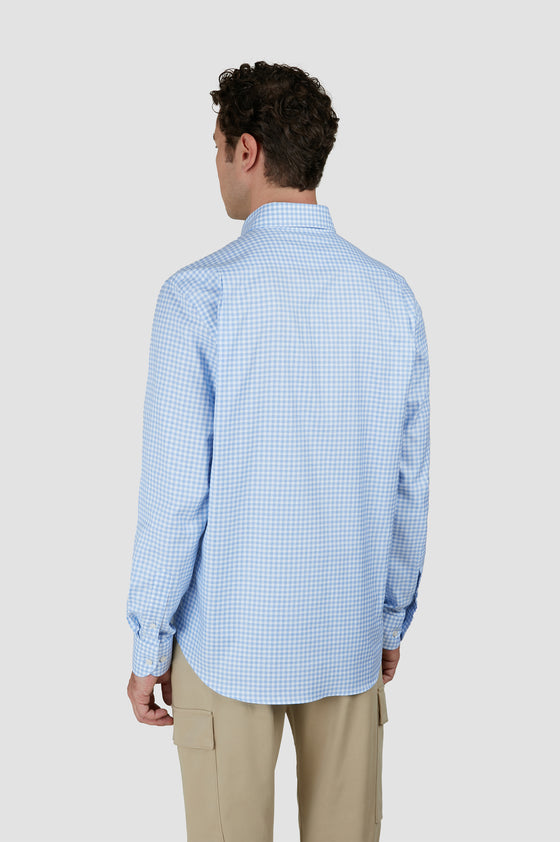 Paul & Shark - XSoft cotton gingham long-sleeved shirt