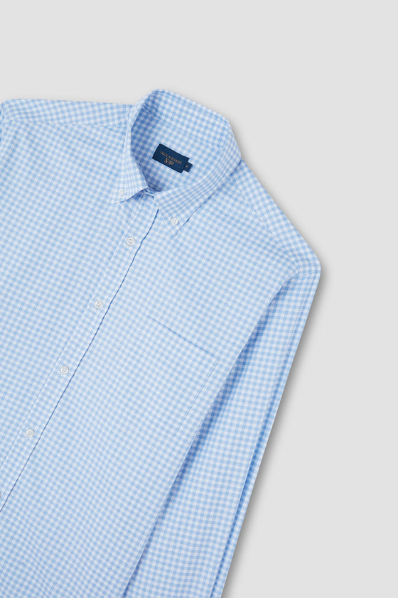 Paul & Shark - XSoft cotton gingham long-sleeved shirt