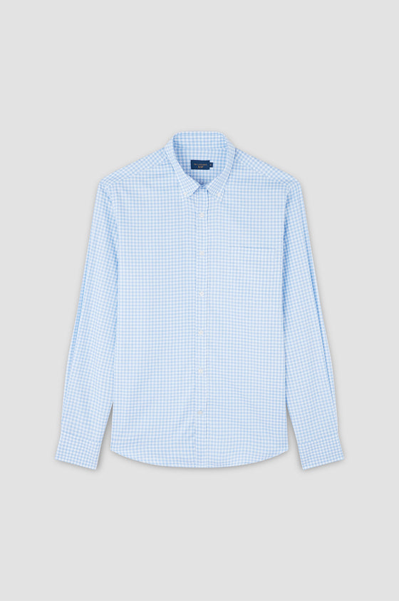 Paul & Shark - XSoft cotton gingham long-sleeved shirt