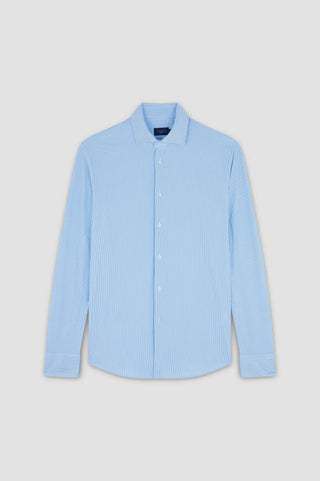 Paul & Shark - Long Sleeve Striped Travel Shirt