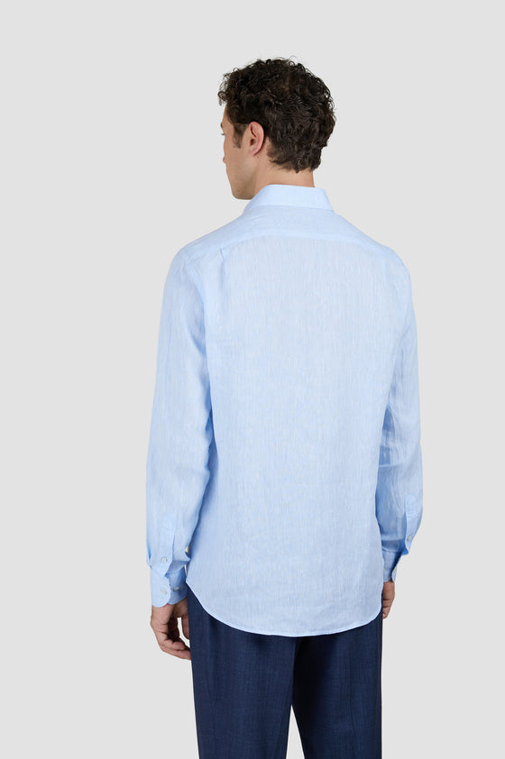 Paul & Shark - Rivera plain long-sleeved linen shirt