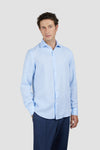 Paul & Shark - Rivera plain long-sleeved linen shirt