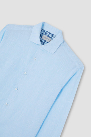 Paul & Shark - Rivera plain long-sleeved linen shirt