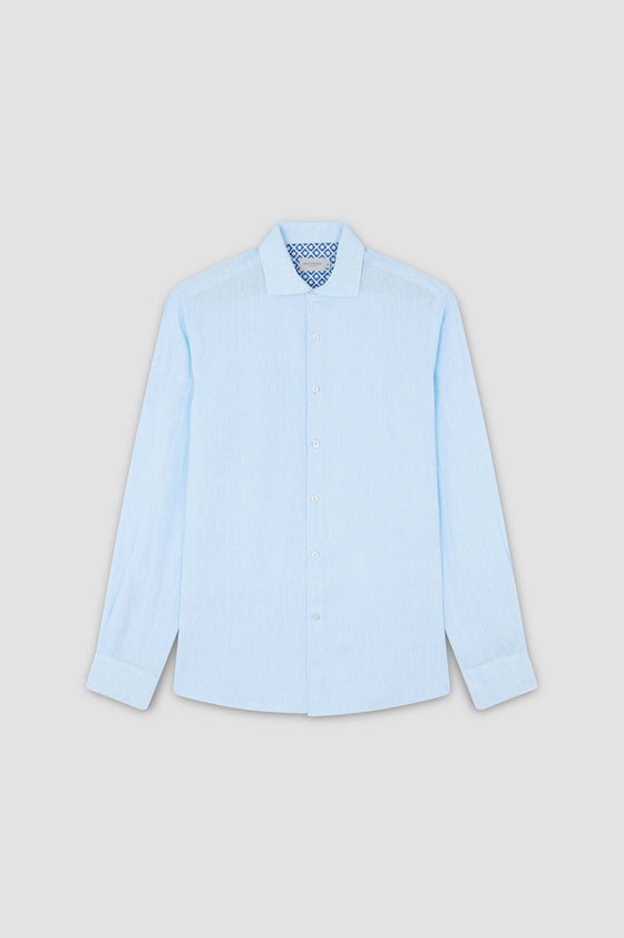 Paul & Shark - Rivera plain long-sleeved linen shirt