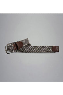  Paul & Shark - Stretch Braided Belt With Leather Trim