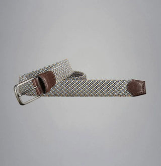 Paul & Shark - Ceinture tressée extensible avec garniture en cuir