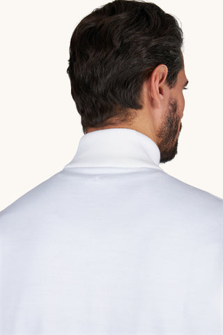 Paul & Shark - Chandail col zip de laine avec Alcantara®