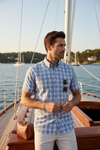 Paul & Shark - Short-sleeved shirt with cotton poplin checks