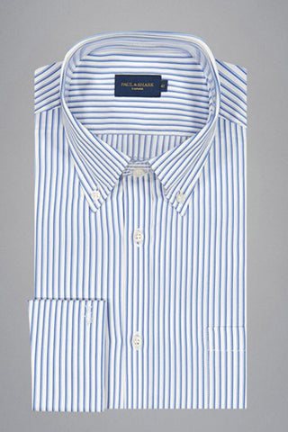 Paul & Shark - Striped Cotton Twill Shirt
