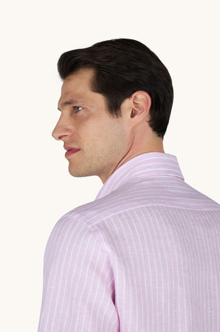 Paul & Shark - Chemise de lin manches longues à rayures