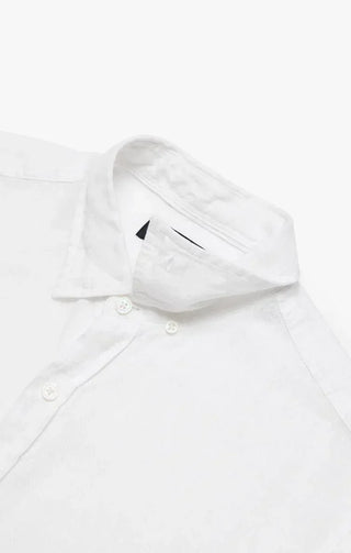 34 Heritage - Linen Chambray Shirt Bright White - LE CAPITAINE D'A BORD