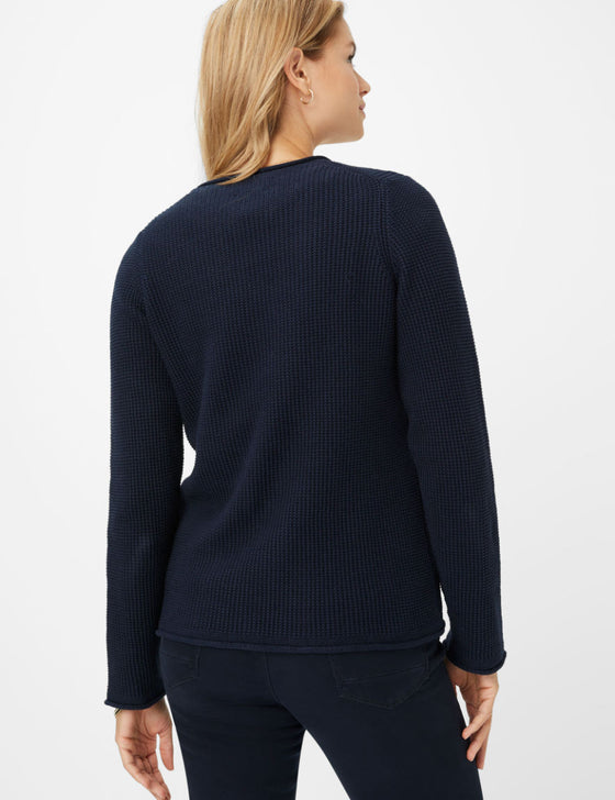 BRAX - Lesley - Round-neck cotton sweater