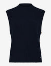 BRAX - Enie - V-neck wool tank top - Navy