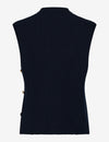 BRAX - Enie - V-neck wool tank top - Navy