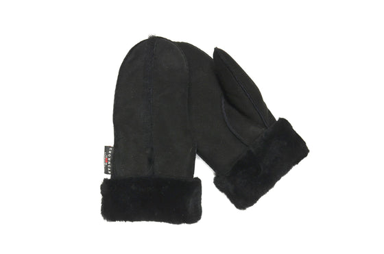 Crown Cap - Mitaines de fourrure double face pour femme