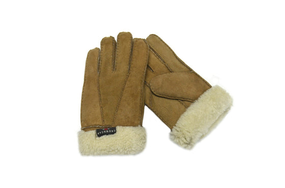 Crown Cap - Double-sided sheepskin gloves for men