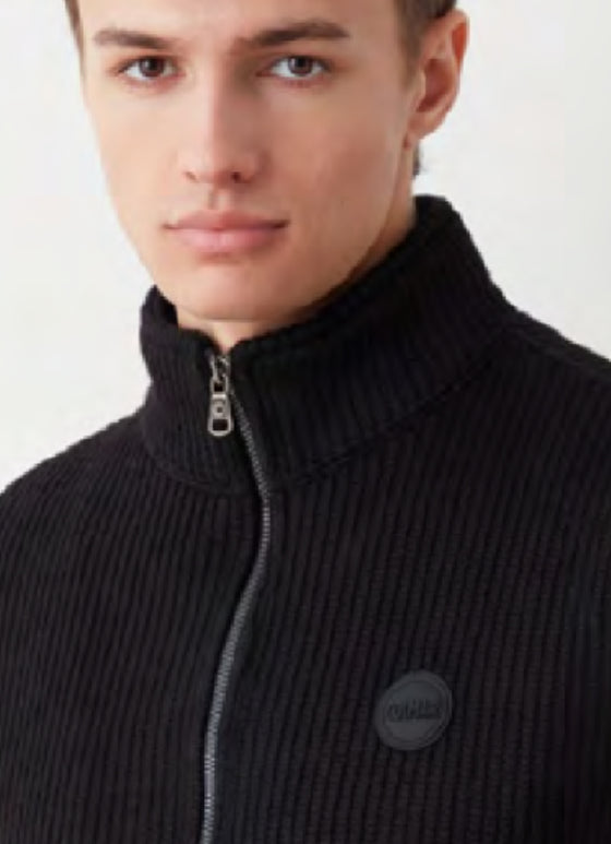 Colmar - Cardigan zip de laine bouclée pour homme