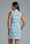 Ibkül - Ridley Print Sleeveless Mock Neck Dress - 58089