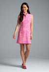 Ibkül - Colette Print Sleeveless Mock Neck Dress - 58090