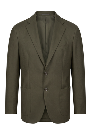 Emanuel Berg - William - Veston de laine et cachemire D-Constructed - Dark Green