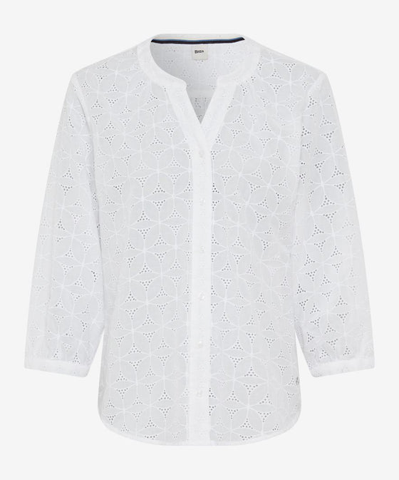 BRAX - Velia - Cotton blend patterned blouse