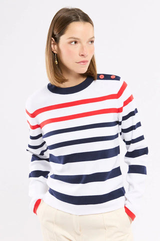 Armor-Lux - Striped cotton sailor sweater St-Valentin