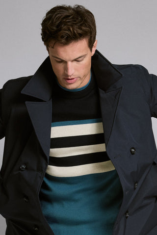 Armor-Lux - Pull Marin Bloc Color pour Homme