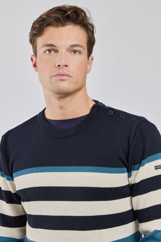 Armor-Lux - Pull Marin Bloc Color pour Homme