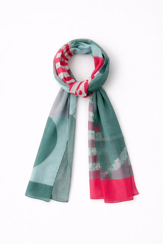Armor-Lux - Cotton scarf with abstract patterns