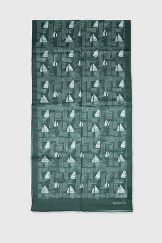 Armor-Lux - Cotton scarf with sailboat patterns